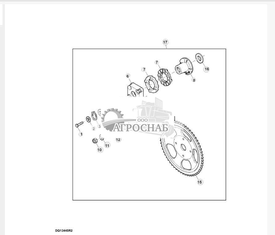 Комплект храпового механизма 